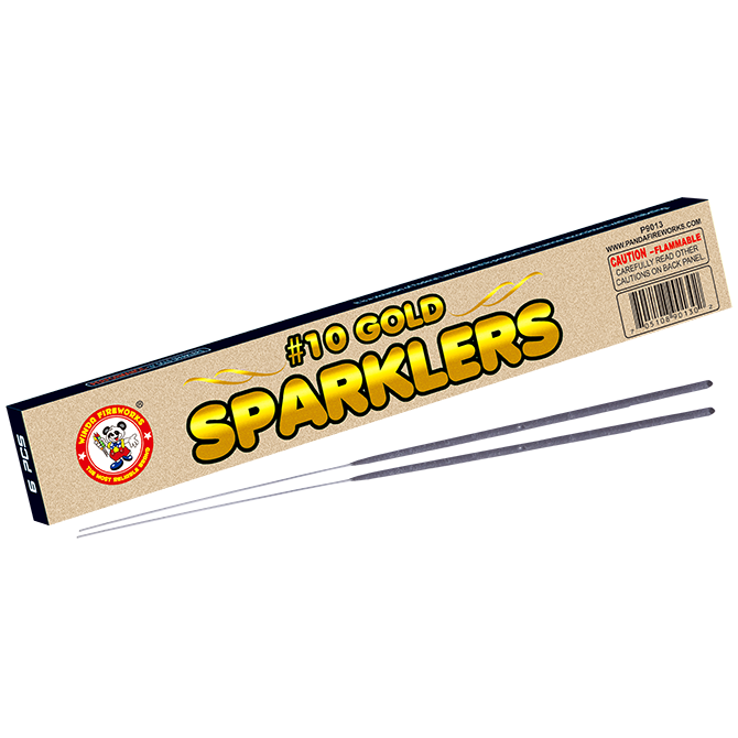 10" Gold Sparklers